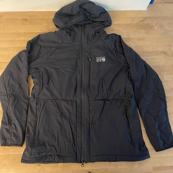 Mountain Hardwear Kor Airshell Warm Ws Hooded Jacket, size XL, color black - Picture 2 of 9